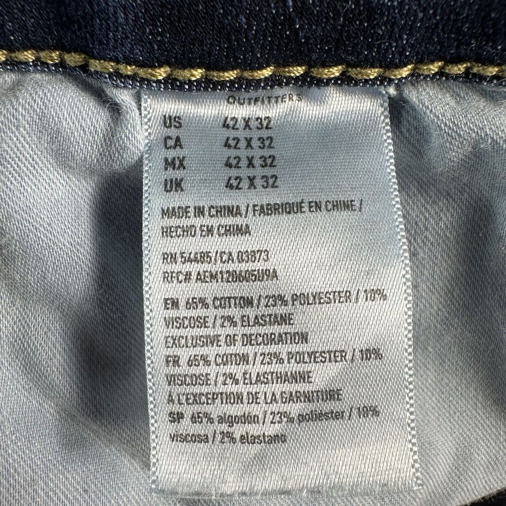 American Eagle Flex SLIM TAPER Mens Size 41x32 Blue Jeans Denim Pants - Picture 10 of 10